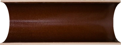 Halbschale aus Steinzeug von der Seite
